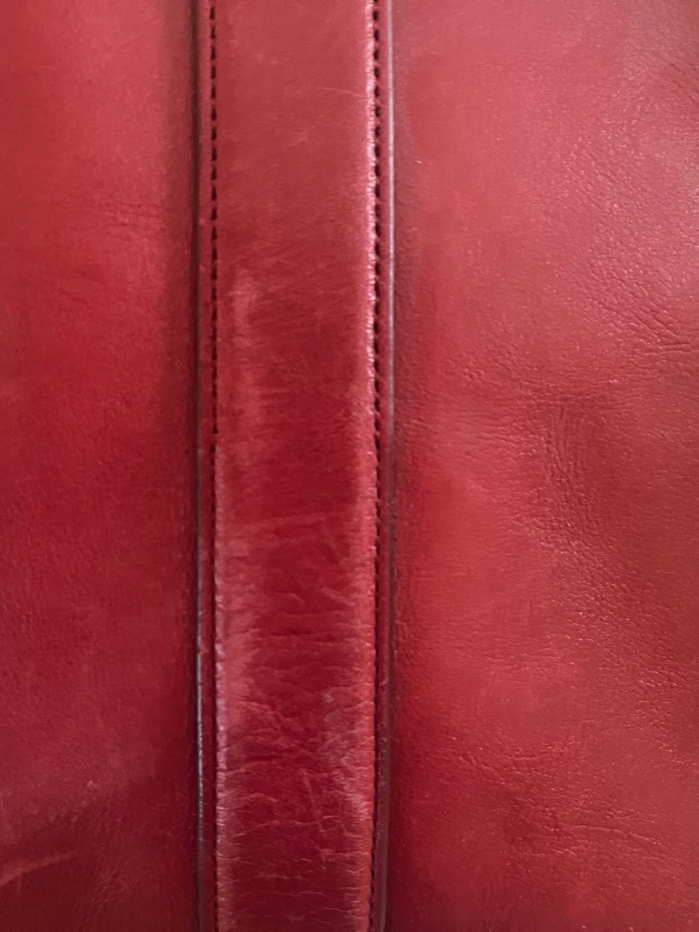Vintage Red Leather Weekender Coach Bag - Picture 3 of 11